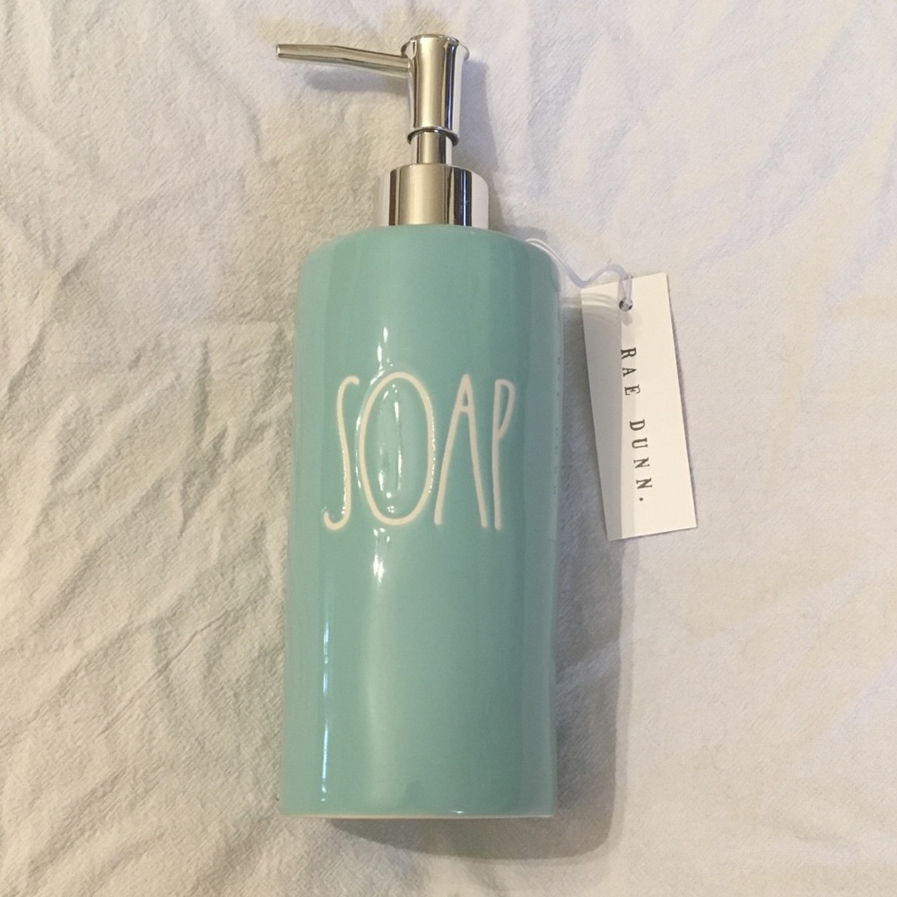 Rae Dunn Blue Soap dispenser